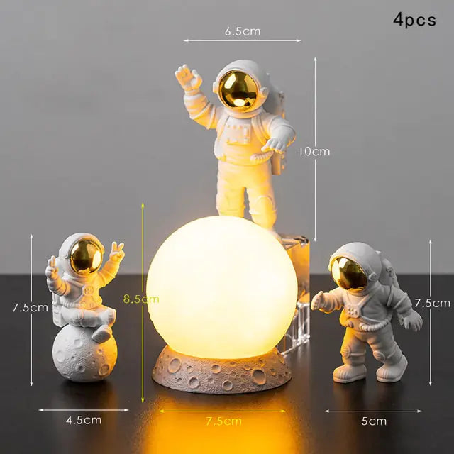 Astronaut and Moon Home Decor Set | decor,gift,light