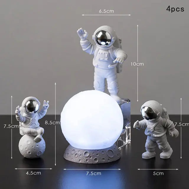 Astronaut and Moon Home Decor Set | decor,gift,light